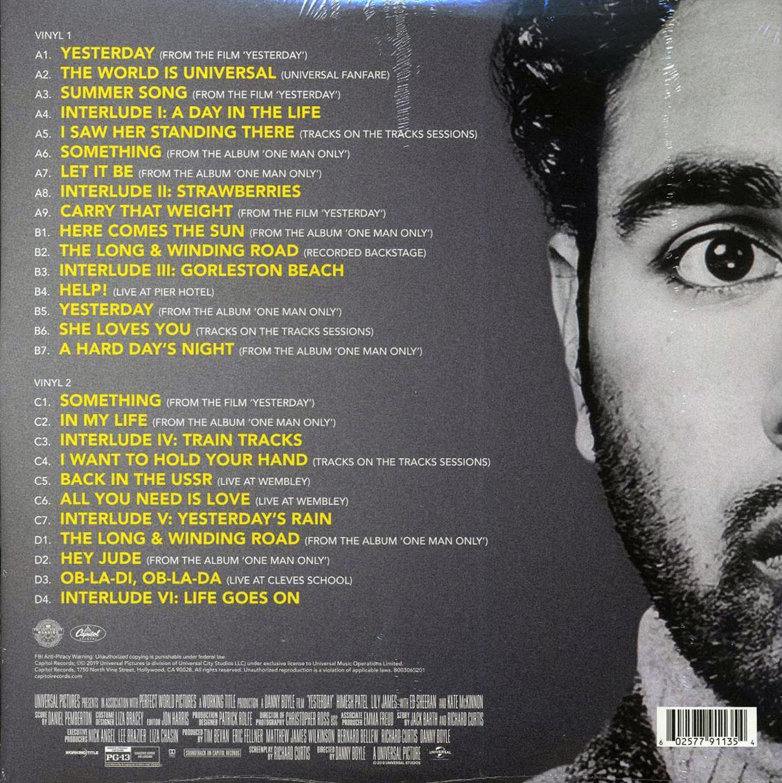 Hamish Patel, Daniel Pemburton - Yesterday: Original Motion Picture Soundtrack (2xLP) (blue vinyl) - Vinyl LP, LP