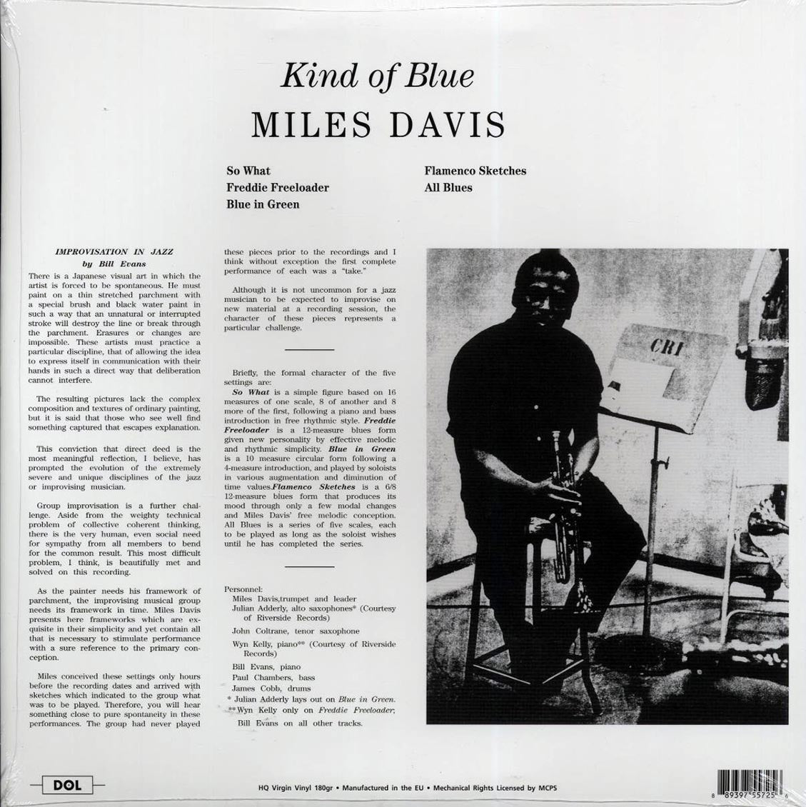 Miles Davis - Kind Of Blue (180g) - Vinyl LP, LP