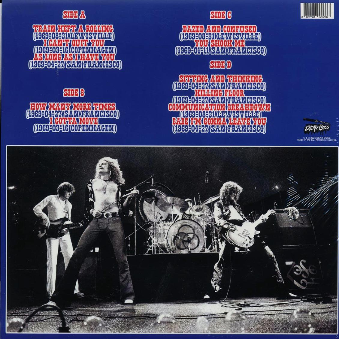 Led Zeppelin - Evolution Is Timing: 1969 Radio Sessions (ltd. 300 copies made) (2xLP) (blue vinyl) - Vinyl LP, LP