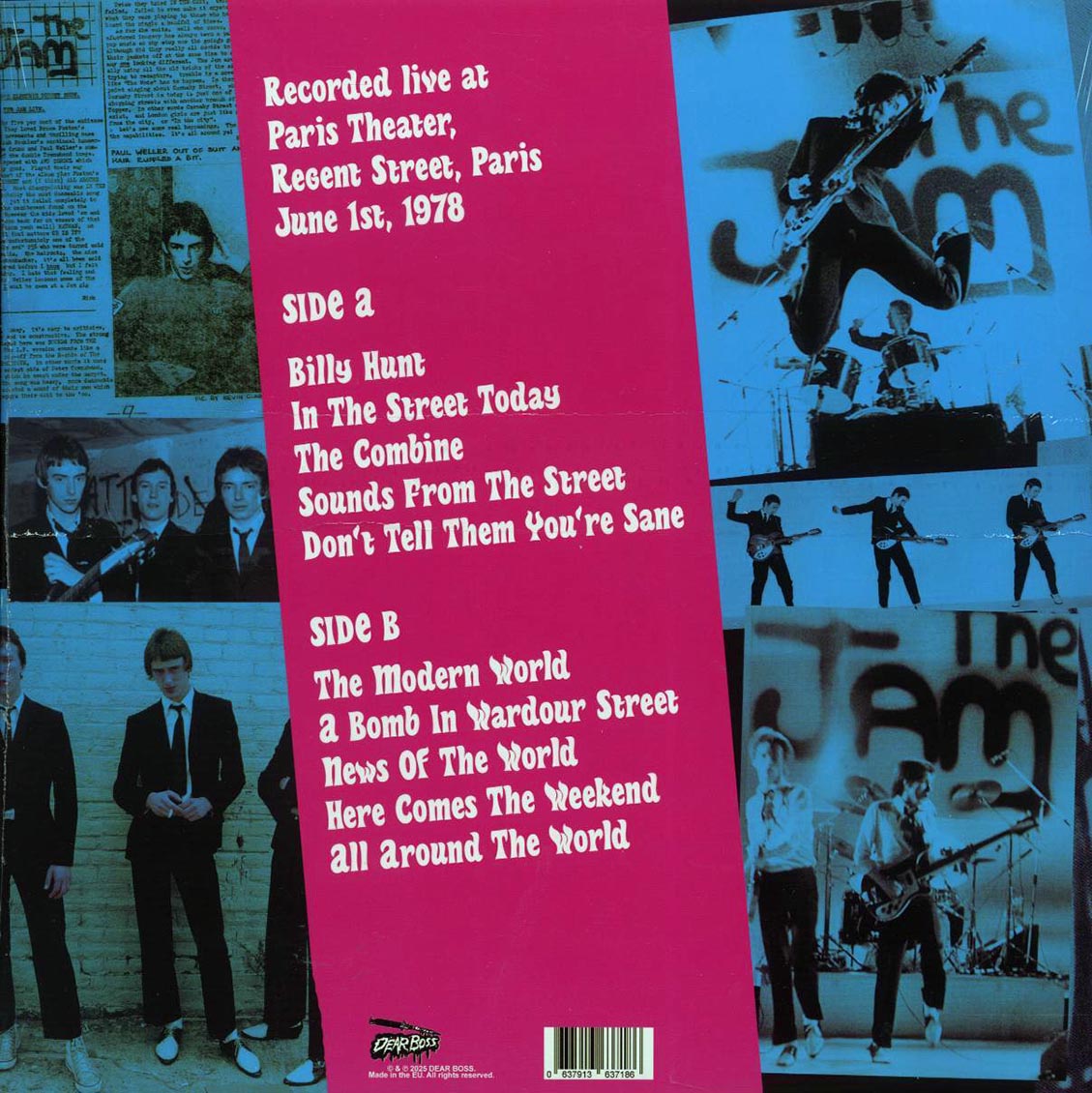 The Jam - Paris Moderne: Live At Paris Theatre, June 1st, 1978 - Vinyl LP, LP