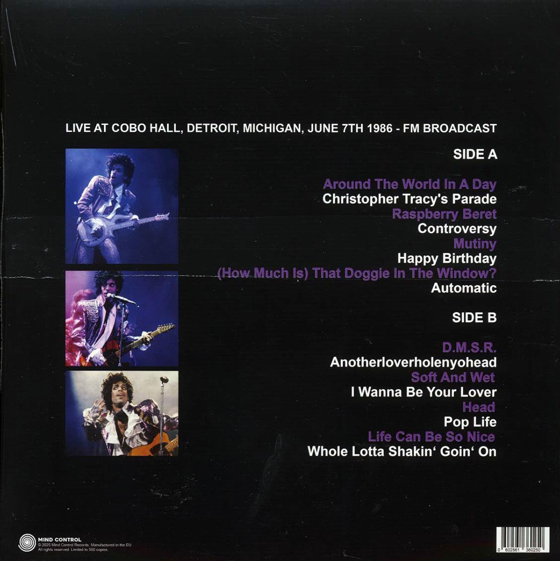 Prince - Got That Pop! Live At Cobo Hall, Detroit, Michigan, June 7th 1986 - Vinyl LP, LP