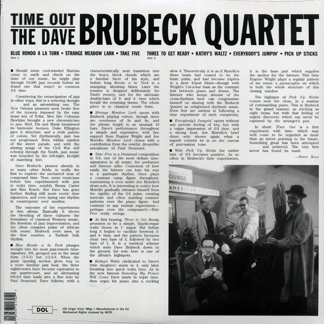The Dave Brubeck Quartet - Time Out - Vinyl LP, LP