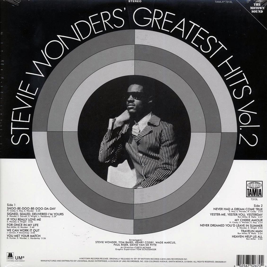 Stevie Wonder - Greatest Hits Volume 2 - Vinyl LP, LP