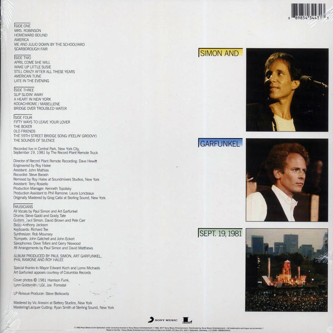 Simon & Garfunkel - The Concert In Central Park (2xLP) (180g) (remastered) - Vinyl LP, LP