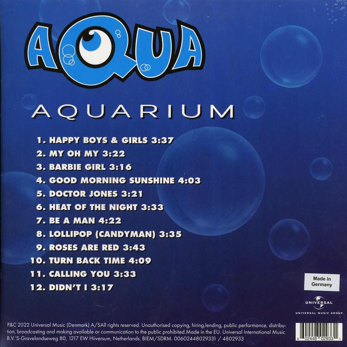 Aqua - Aquarium (25th Anniv. Ed.) (ltd. ed.) - Vinyl LP, LP