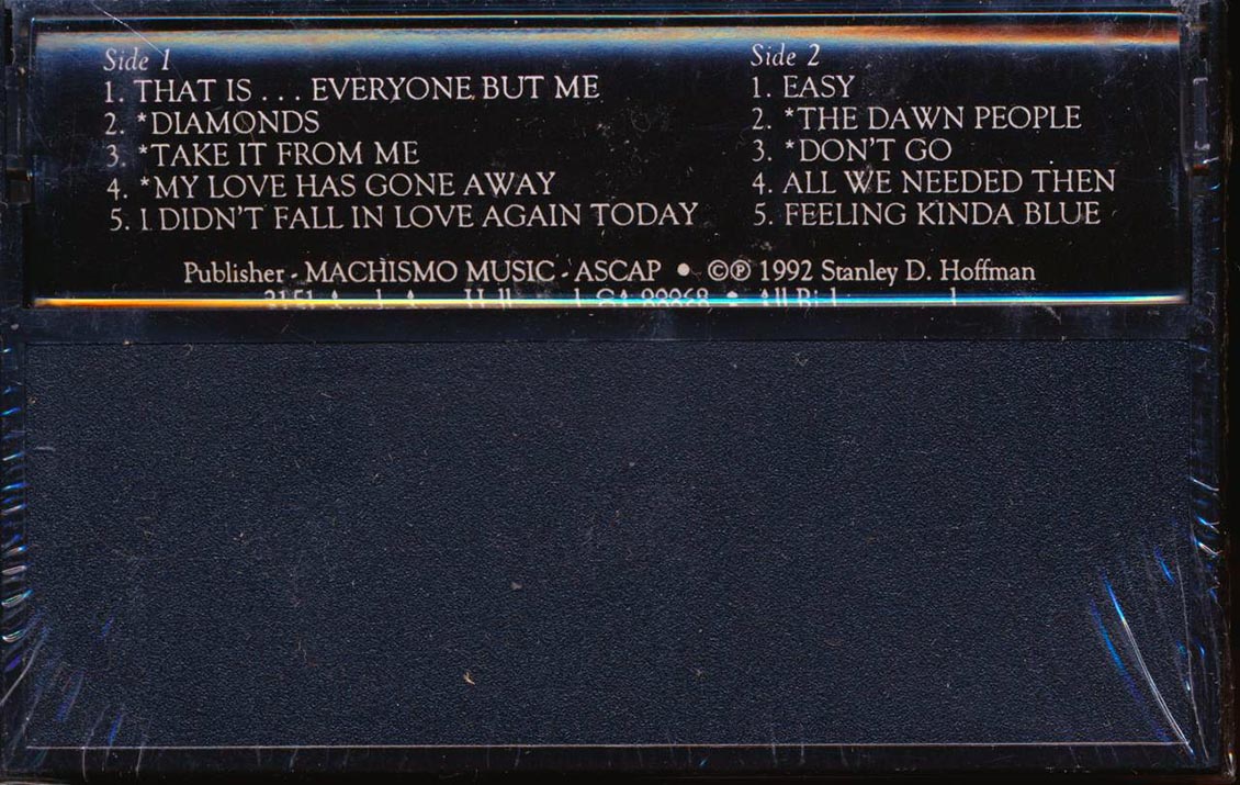 Marcia Chastain & The Bob Alberti Quartet - The Sad & Sexy Love Songs Of Stan Hoffman - TAPE, TAPE