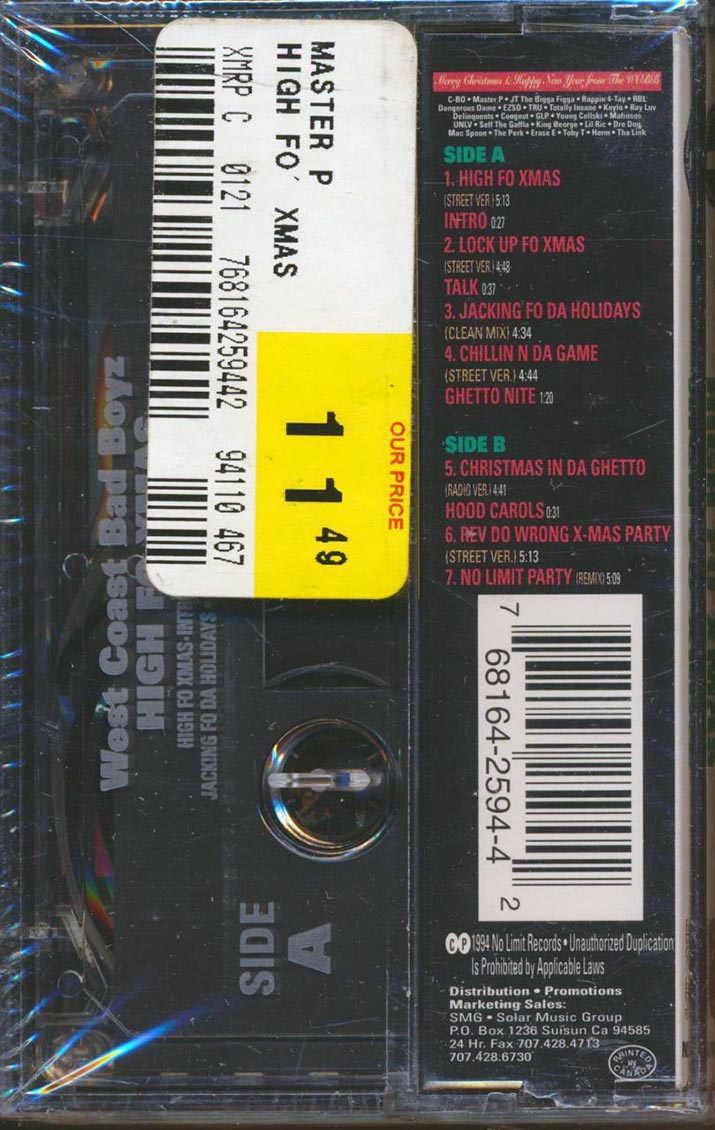 West Coast Bad Boyz - High Fo Xmas - TAPE, TAPE