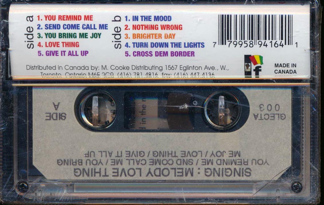 Singing Melody - Love Thing - TAPE, TAPE