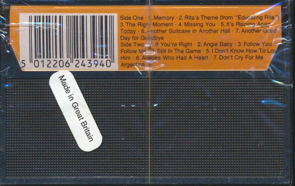 Barbara Dickson - The Love Songs - TAPE, TAPE