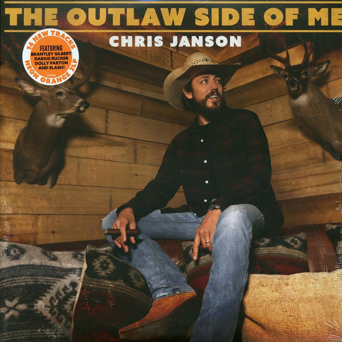Chris Janson - The Outlaw Side Of Me (2xLP) (orange vinyl) - Vinyl LP
