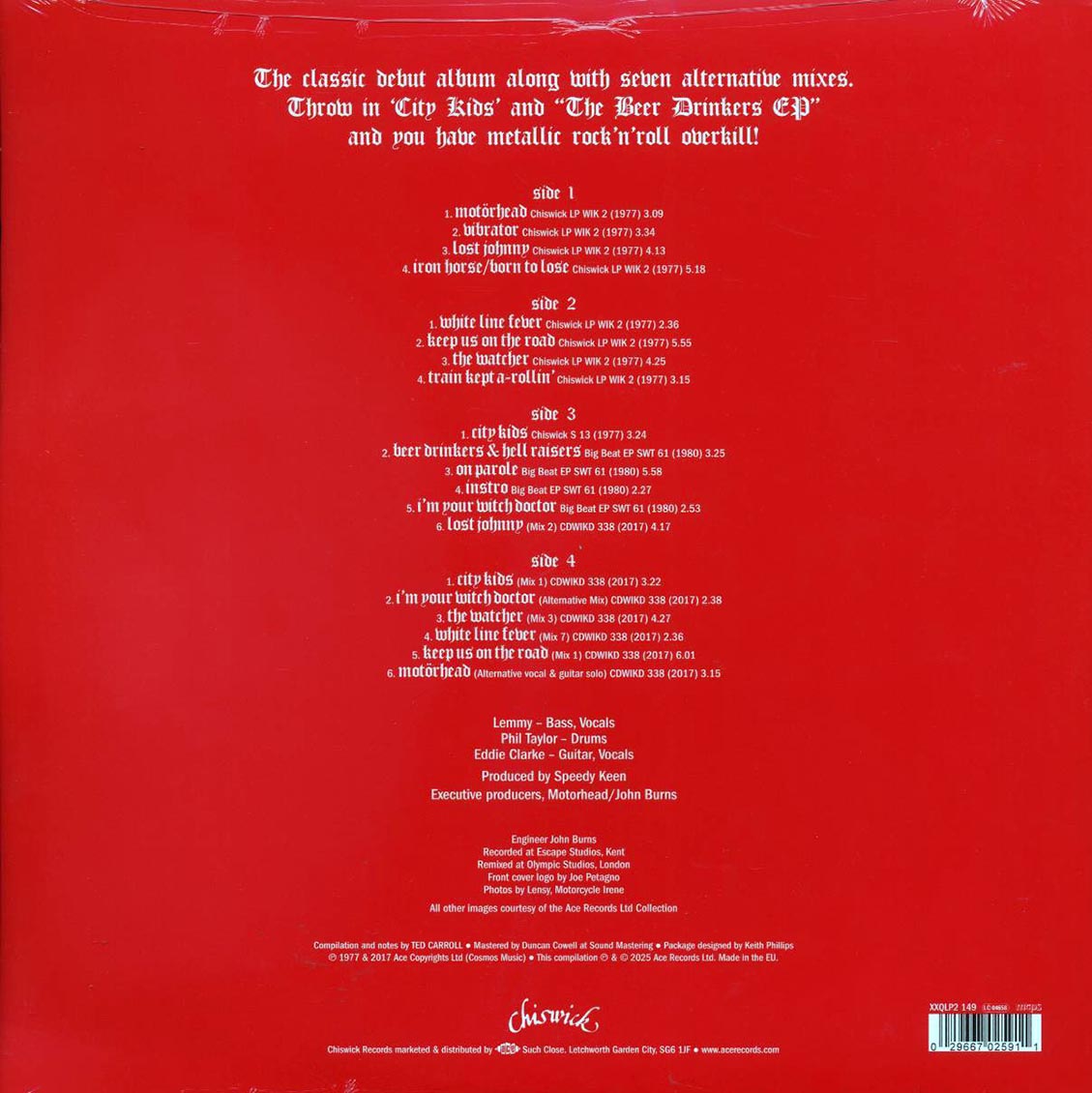 Motorhead - Motorhead (50th Anniv. Ed.) (+12 bonus tracks) (2xLP) - Vinyl LP, LP