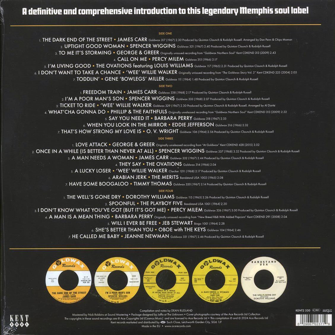 James Carr, Spencer Wiggins, The Ovations, Eddie Jefferson, Etc. - This Is Goldwax : 1964-1968 (2xLP) - Vinyl LP, LP