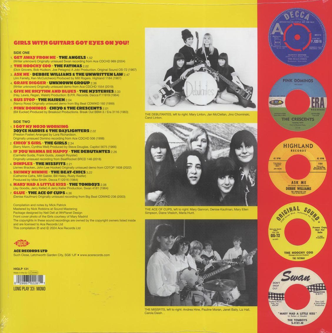 The Fatimas, The Hairem, The Girls, The Ace Of Cups, The Tomboys, Etc. - Girls With Guitars Got Eyes For You! (180g) - Vinyl LP, LP