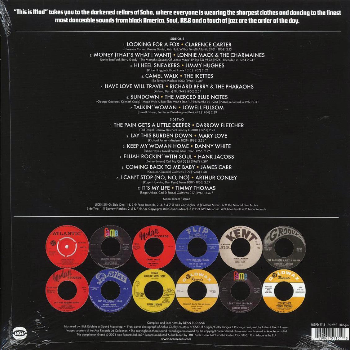 Clarence Carter, Jimmy Hughes, Lonnie Mack, Lowell Fulsom, Darrow Fletcher, Etc. - This Is Mod 1960-1968 - Vinyl LP, LP