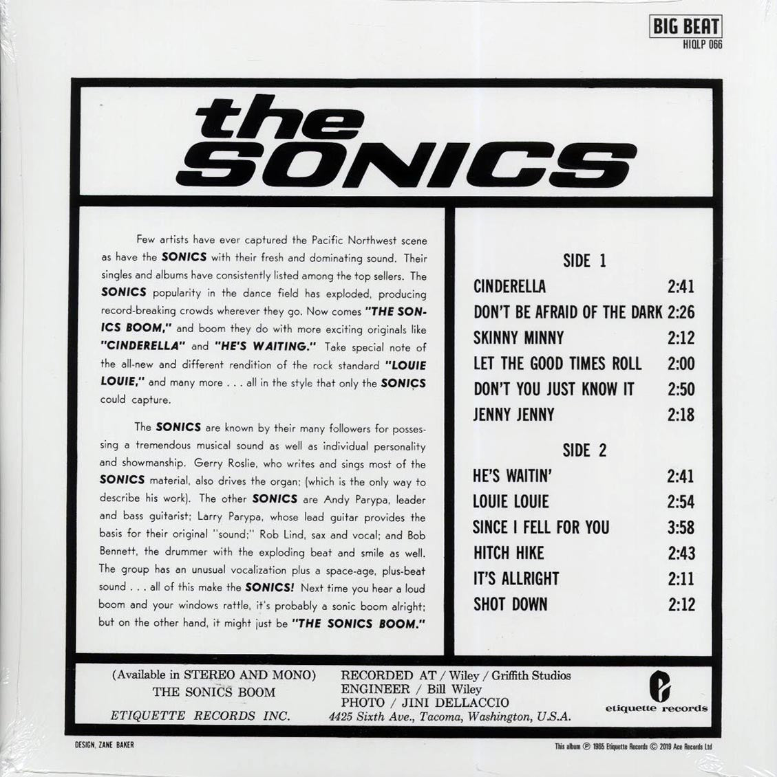 The Sonics - Boom (mono) (180g) - Vinyl LP, LP