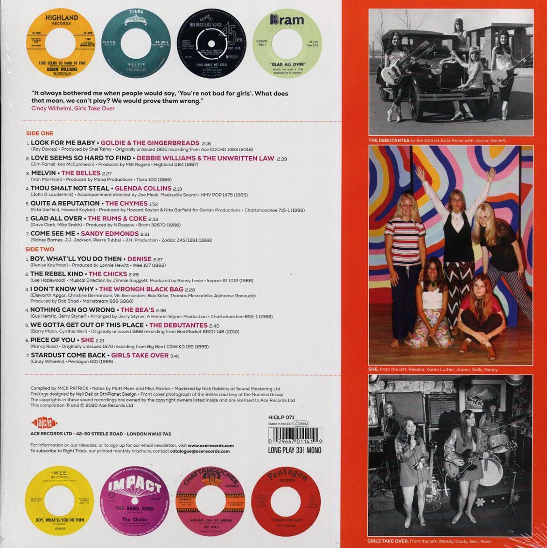 Goldie & The Gingerbreads, The Belles, The Bea's, The Rums & Coke, The Chicks, Etc. - Girls With Guitars Know Why! (180g) - Vinyl LP, LP