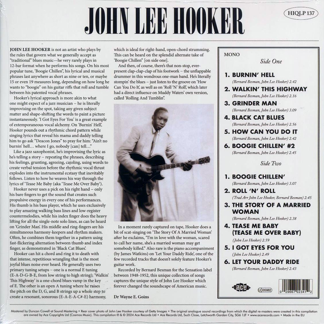 John Lee Hooker - Sensation: Documenting The Sensation Recordings, 1948-52 (mono) (180g) (remastered) - Vinyl LP, LP