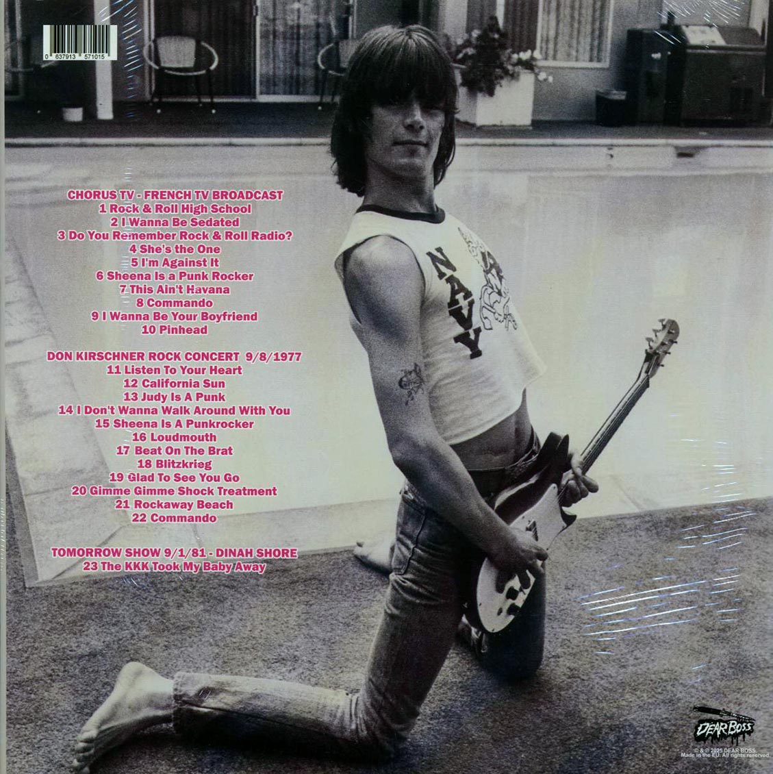 The Ramones - As Seen On TV: Chorus TV French TV Broadcast, Don Kirschner Rock Concert (ltd. 300 copies made) (colored vinyl) - Vinyl LP, LP