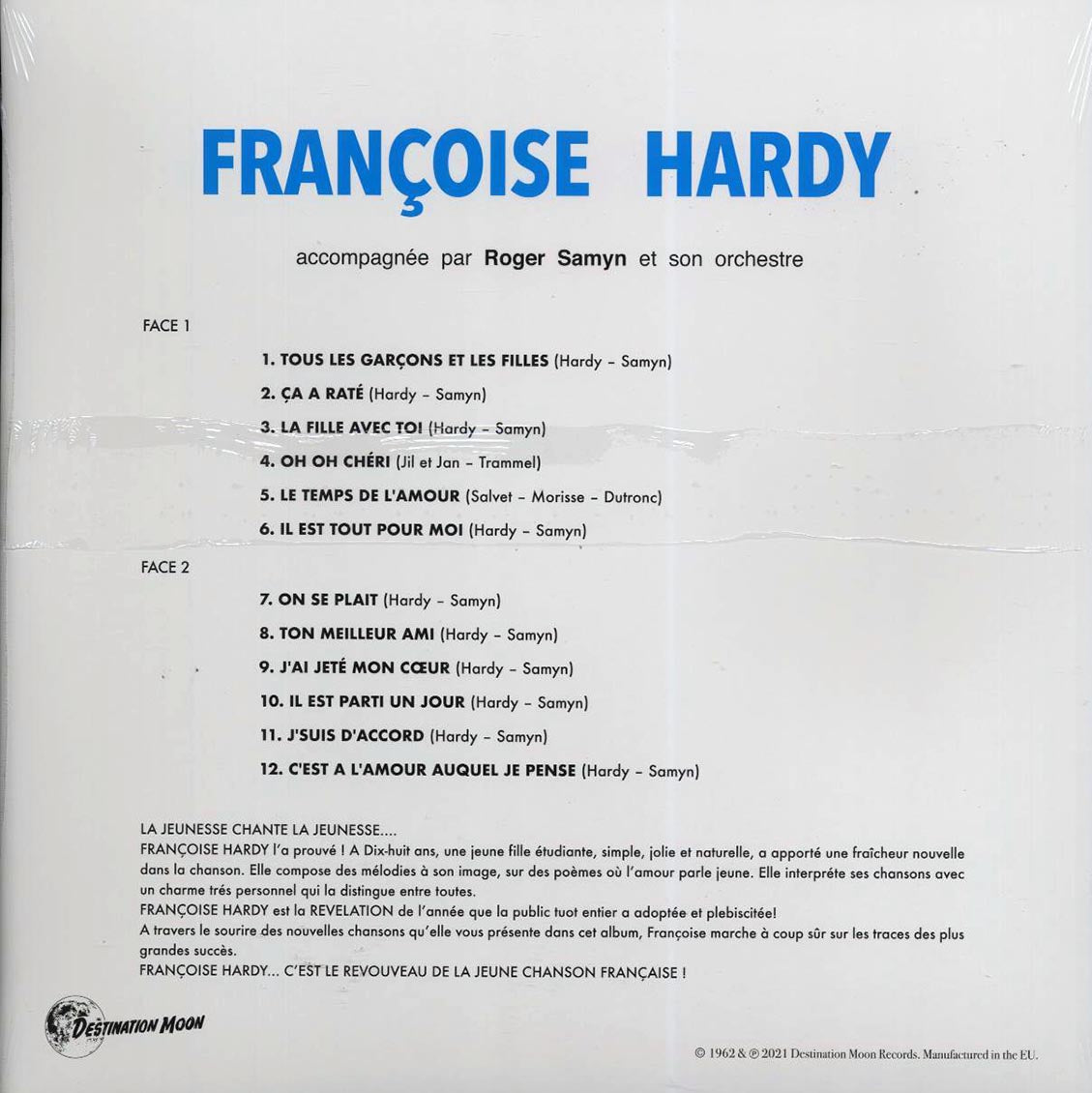 Francoise Hardy - Francoise Hardy (ltd. 500 copies made) (clear vinyl) - Vinyl LP, LP