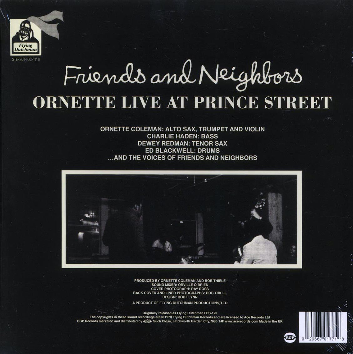 Ornette Coleman - Friends And Neighborsl Ornette Live At Prince Street (180g) - Vinyl LP, LP