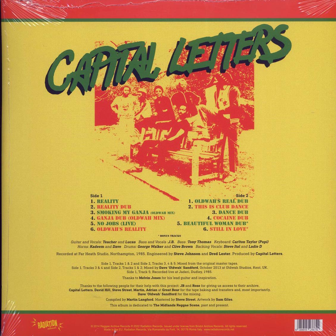 Capital Letters - Reality - Vinyl LP, LP
