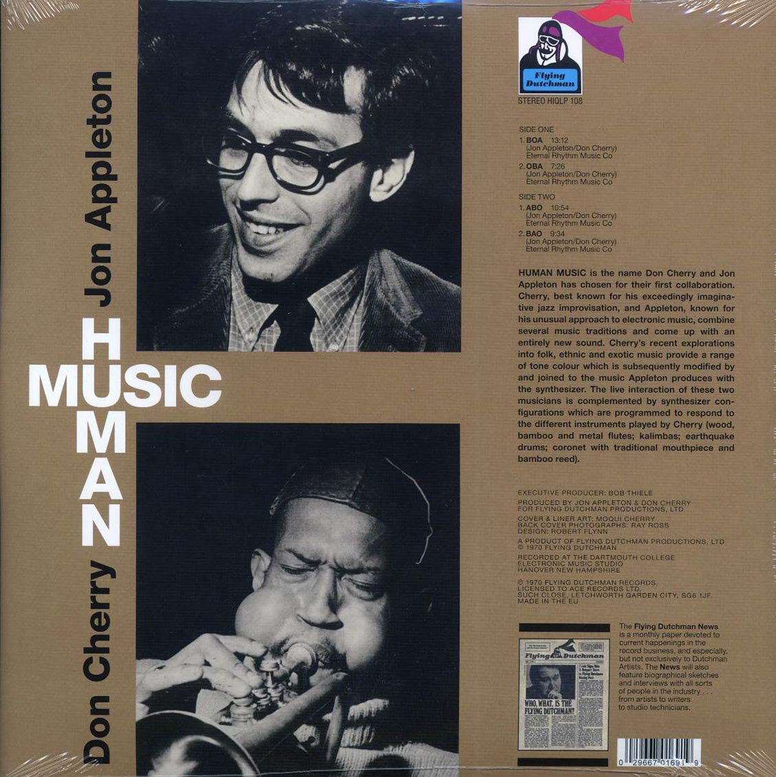 Jon Appleton, Don Cherry - Human Music (180g) - Vinyl LP, LP