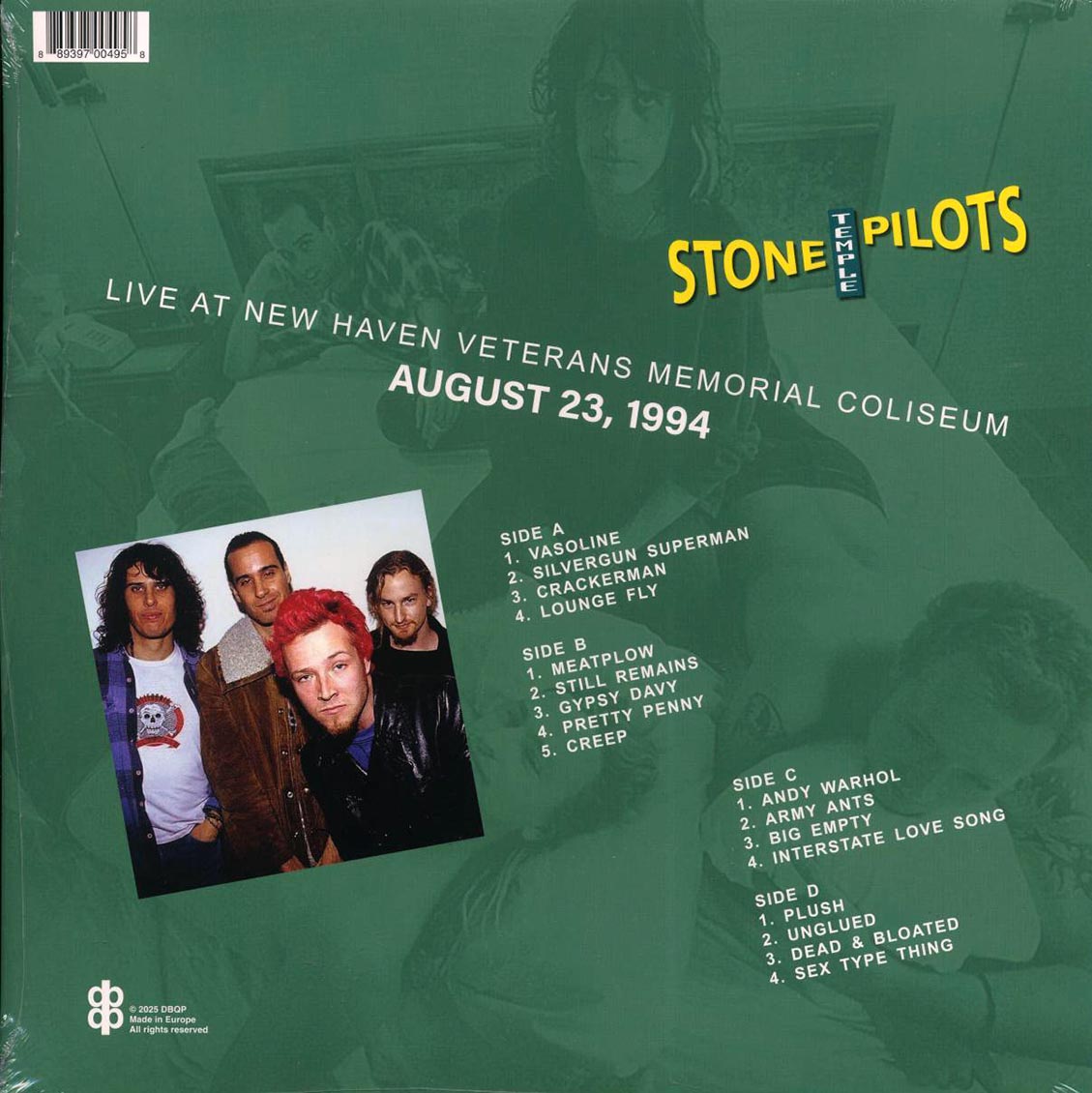 Stone Temple Pilots - Live At New Haven Veterans Memorial Coliseum, August 23, 1994 (2xLP) - Vinyl LP, LP
