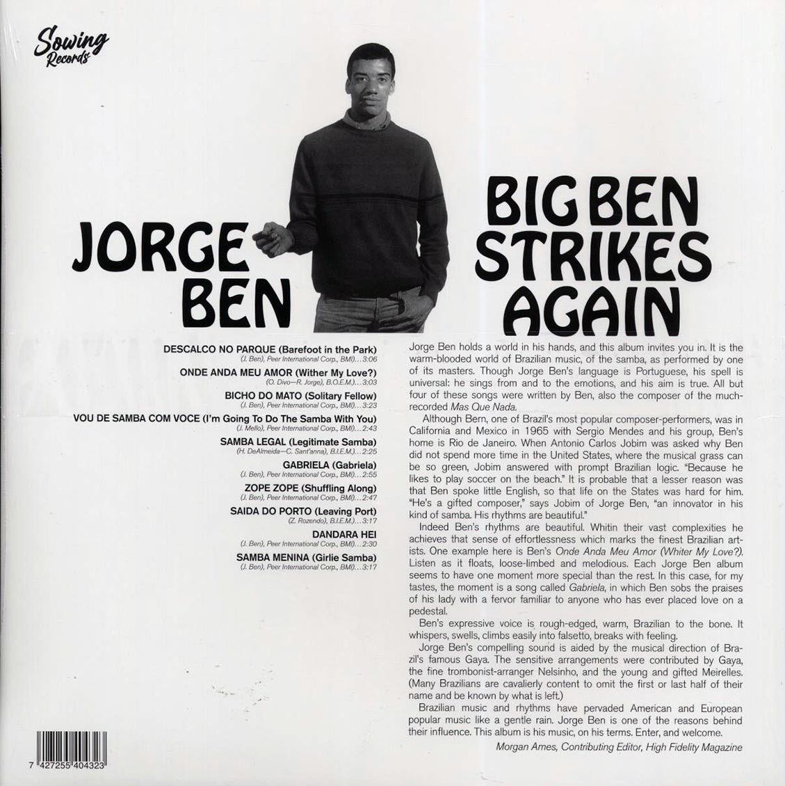 Jorge Ben - Big Ben Strikes Again (clear vinyl) - Vinyl LP, LP