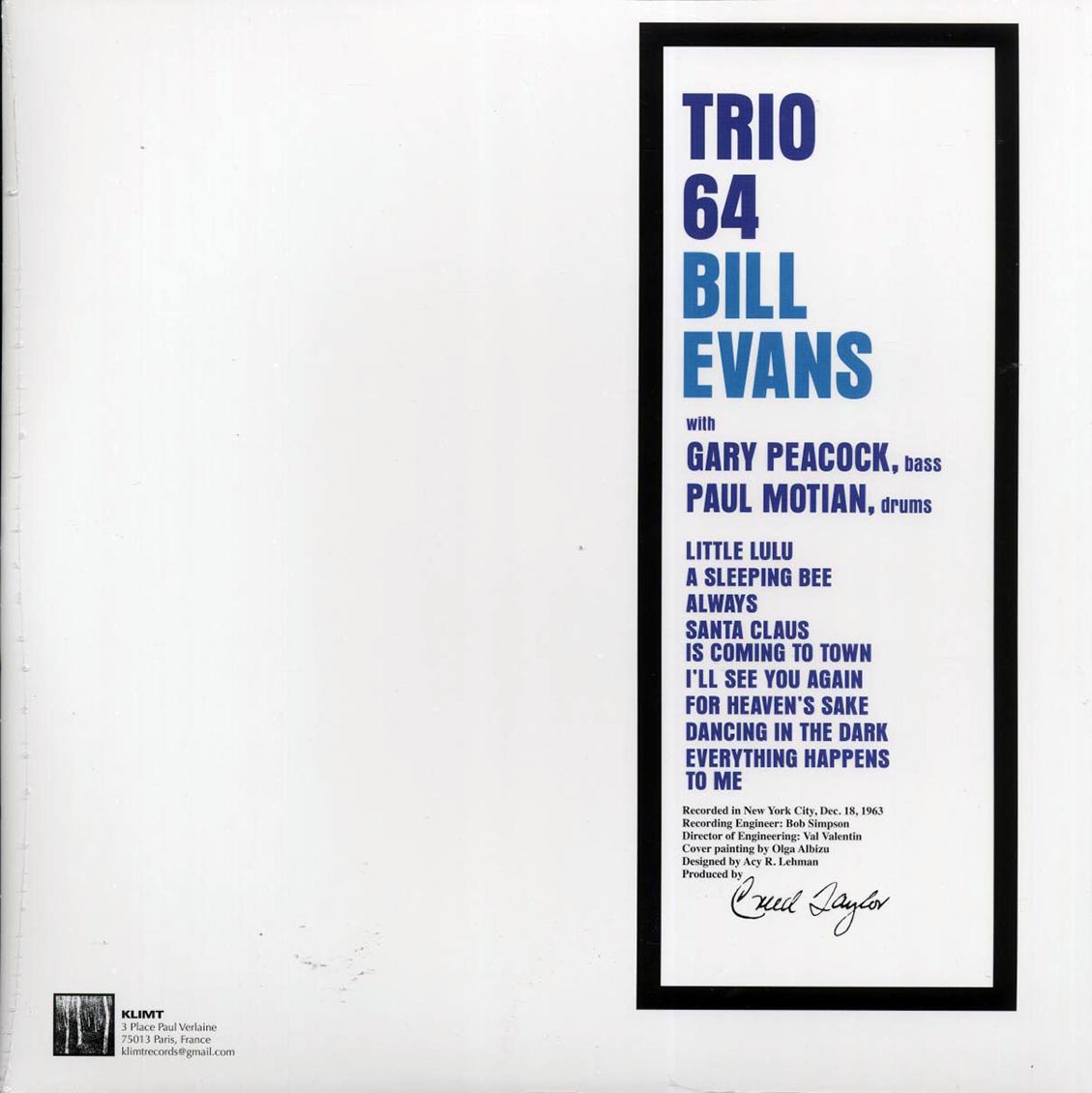 Bill Evans - Trio 64 (splatter vinyl) - Vinyl LP, LP