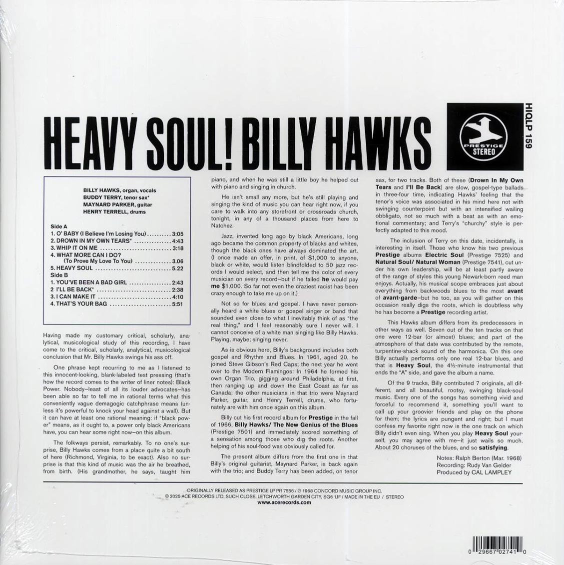 Billy Hawks - Heavy Soul! (180g) - Vinyl LP, LP