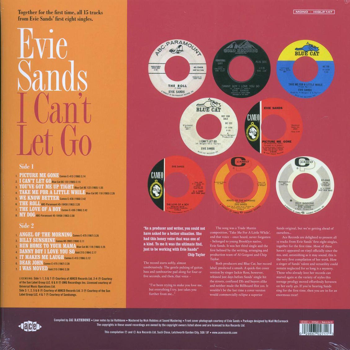 Evie Sands - I Can't Let Go (180g) - Vinyl LP, LP