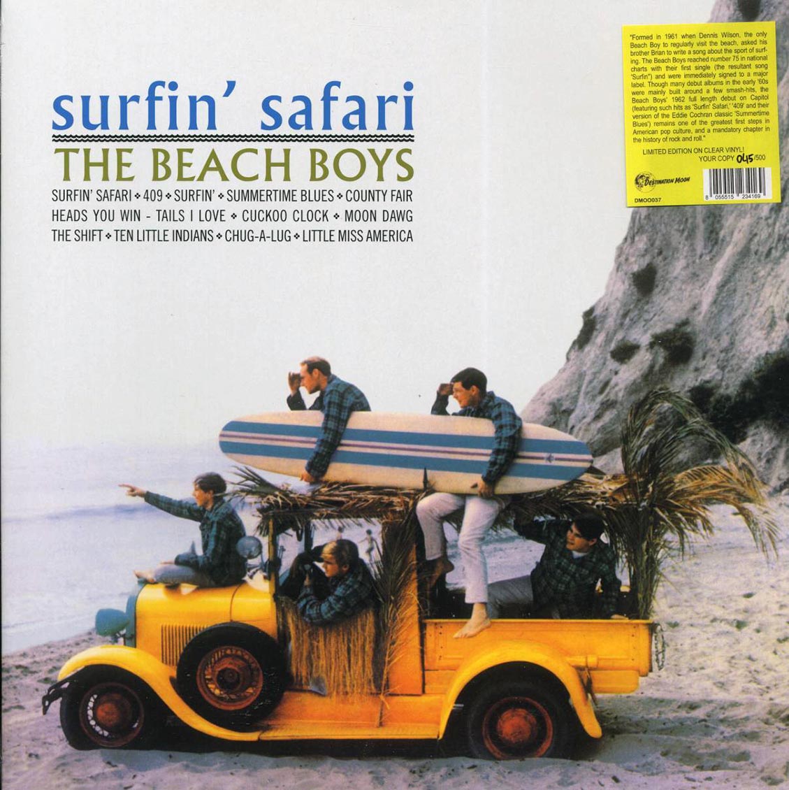 The Beach Boys - Surfin' Safari (ltd. 500 copies made) (clear vinyl) - Vinyl LP