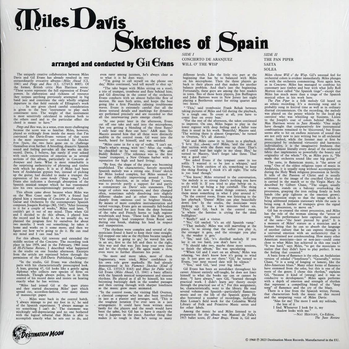 Miles Davis - Sketches Of Spain (ltd. 500 copies made) (clear vinyl) - Vinyl LP, LP