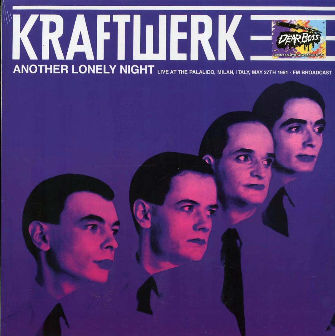 Kraftwerk - Another Lonely Night: Live At The Palalido, Milan, Italy, May 27th 1981 (ltd. 300 copies made) (splatter vinyl) - Vinyl LP