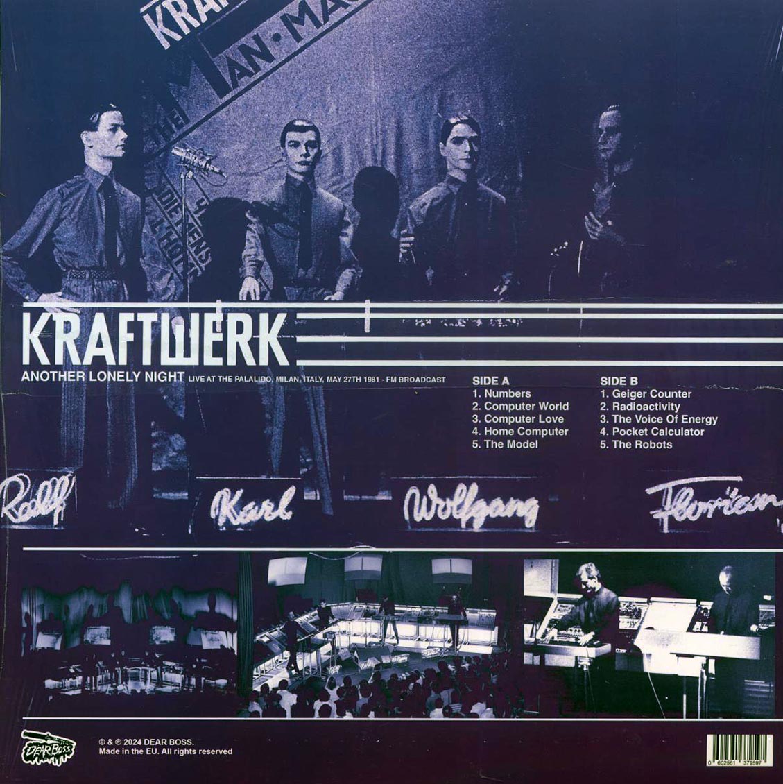 Kraftwerk - Another Lonely Night: Live At The Palalido, Milan, Italy, May 27th 1981 (ltd. 300 copies made) (splatter vinyl) - Vinyl LP, LP
