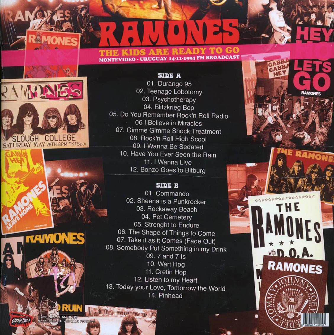 The Ramones - The Kids Are Ready To Go: Montevideo, Uruguay 14-11-1994 (ltd. 300 copies made) (splatter vinyl) - Vinyl LP, LP