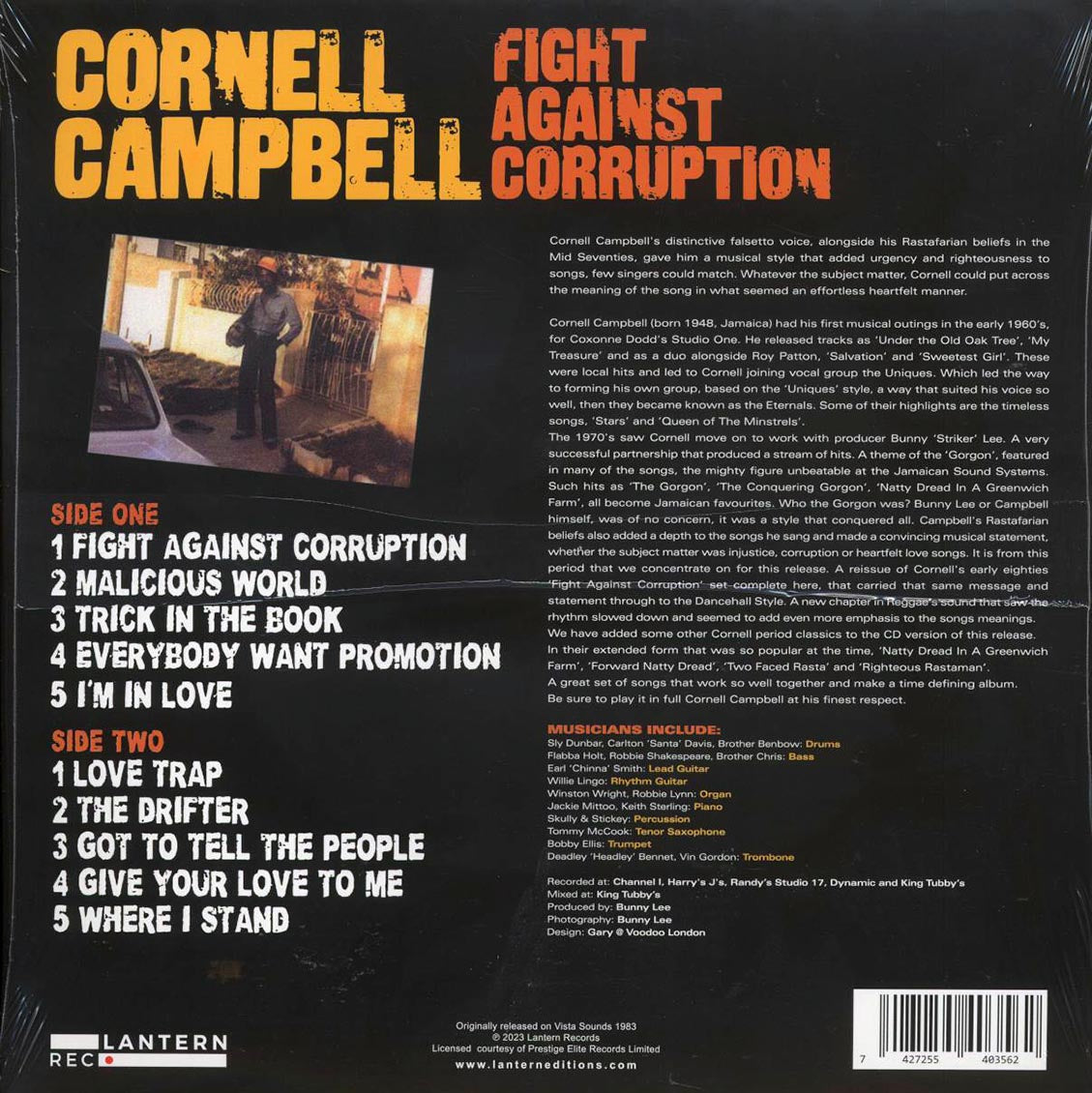 Cornell Campbell - Fight Against Corruption - Vinyl LP, LP