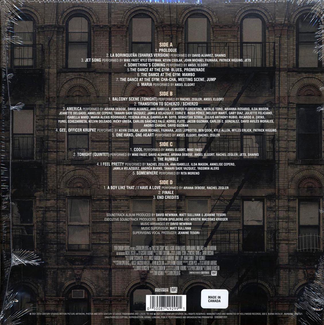 Leonard Bernstein, Gustavo Dudamel - West Side Story: Original Motion Picture Soundtrack (2xLP) (blue vinyl) - Vinyl LP, LP