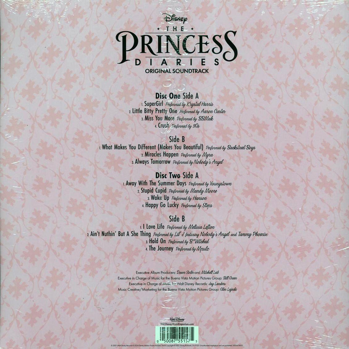 Mandy Moore, Backstreet Boys, Krystal Harris, Etc. - The Pricess Diaries: Original Soundtrack (2xLP) (clear/blue splatter vinyl) - Vinyl LP, LP