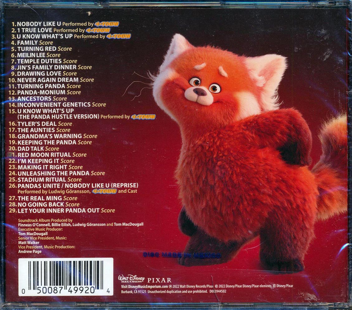 Ludwig Goransson, 4 Town - Turning Red: Original Motion Picture Soundtrack - CD, CD