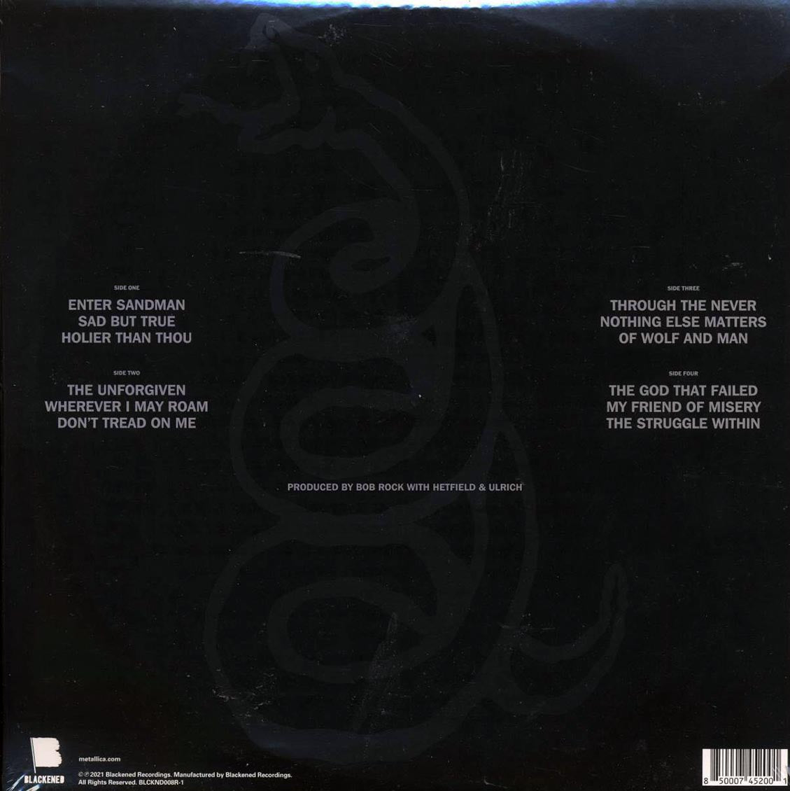 Metallica - Metallica (2xLP) (180g) (remastered) - Vinyl LP, LP