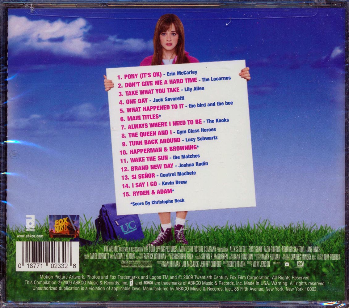 Eric McCarley, The Locarnos, Christophe Beck, The Kooks, Etc. - Post Grad: Music From The Motion Picture - CD, CD