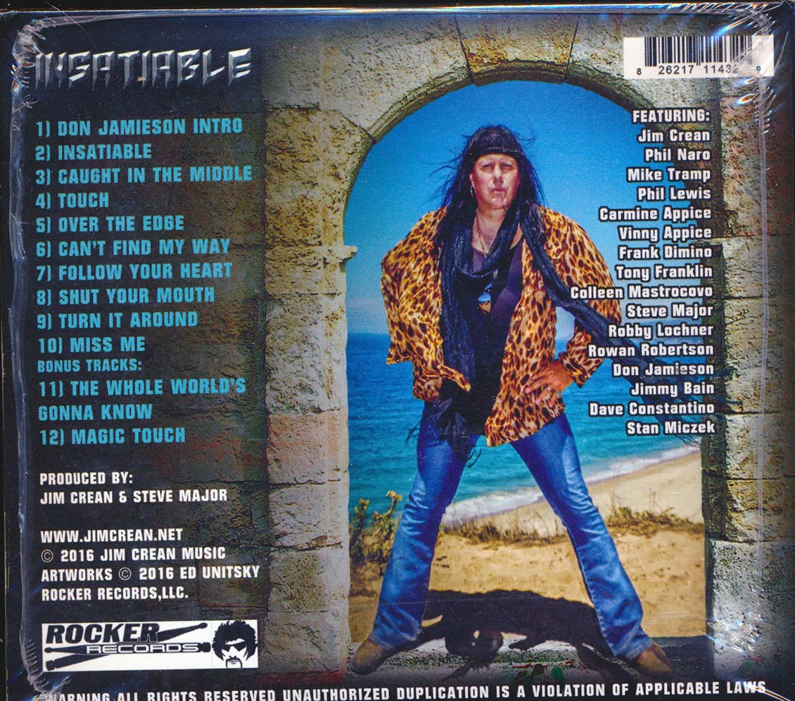 Jim Cream - Insatiable (+2 bonus tracks) - CD, CD