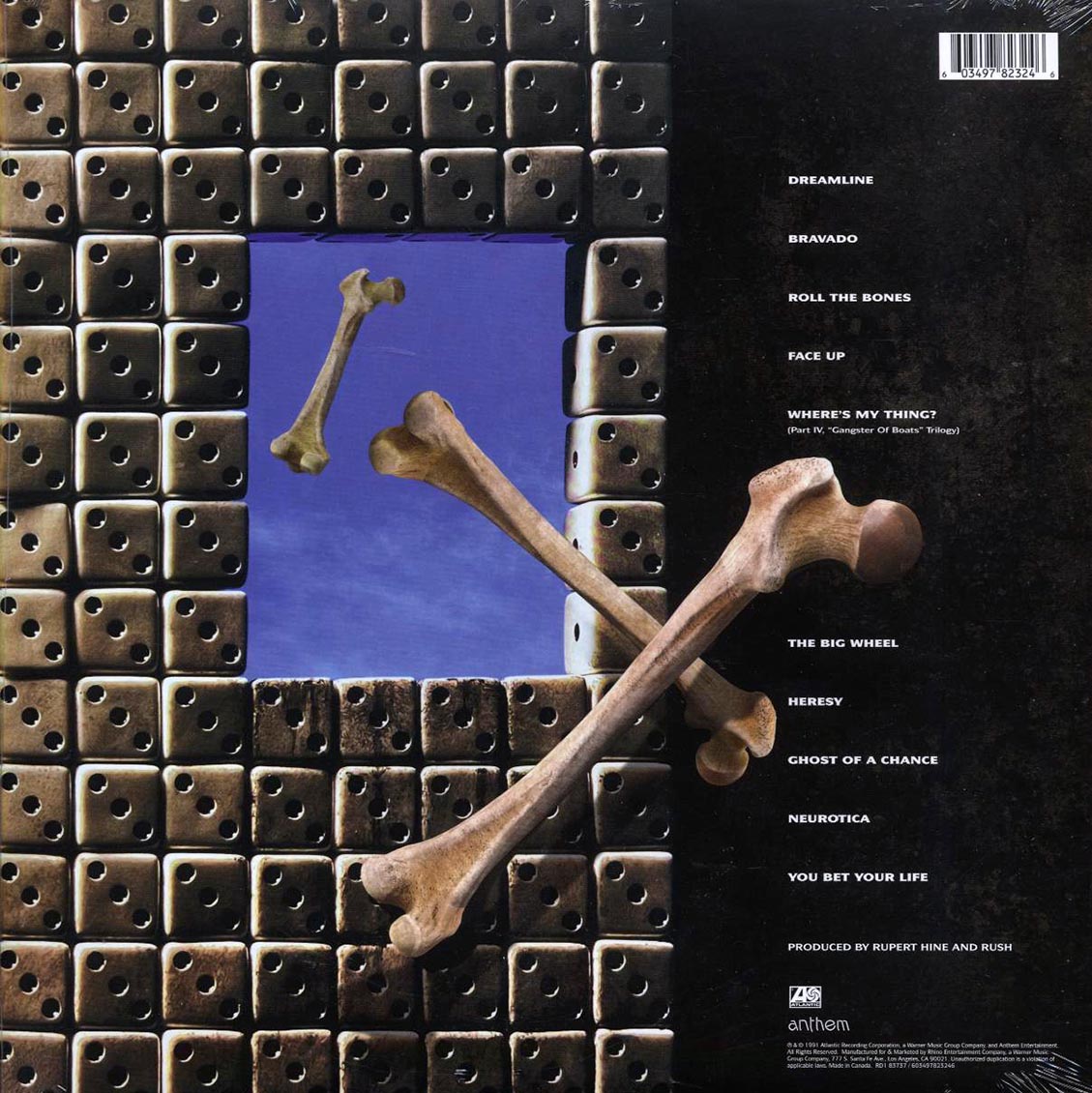 Rush - Roll The Bones (remastered) - Vinyl LP, LP