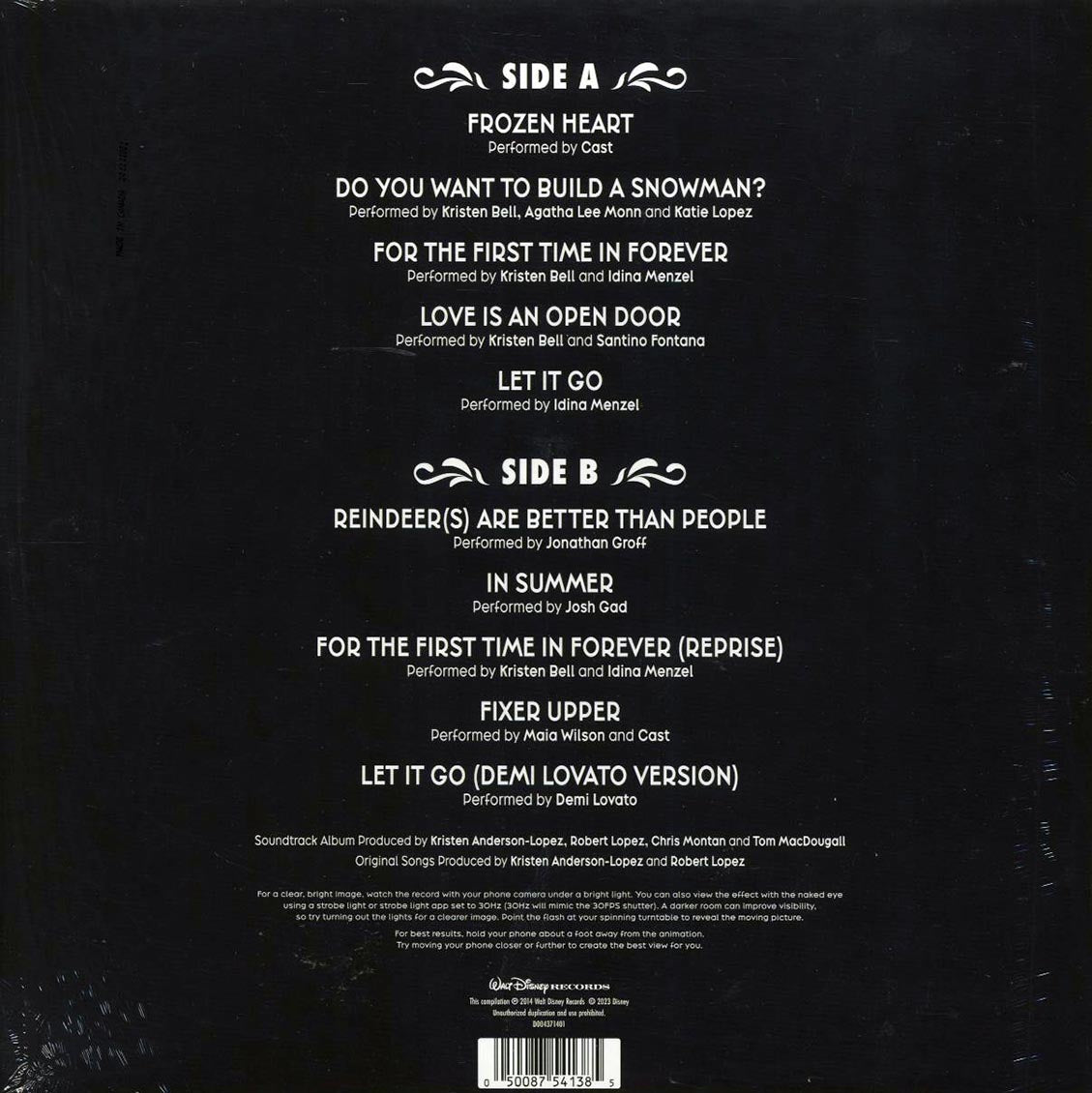 Various - Frozen: The Songs (zeotrope vinyl) (picture disc) - Vinyl LP, LP