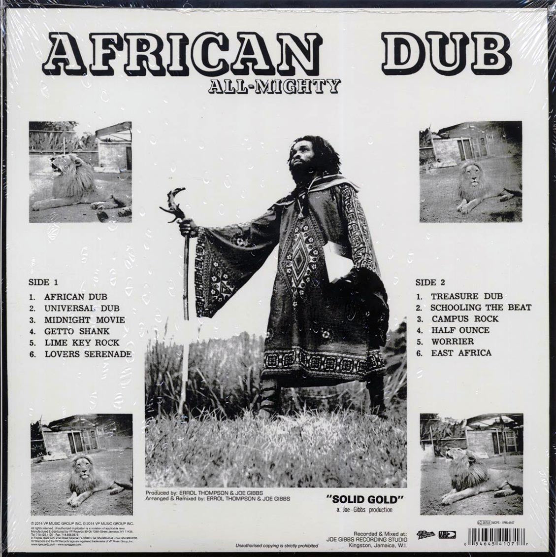 Joe Gibbs & The Professionals - African Dub All Mighty Chapter 1: Solid Gold (colored vinyl) (remastered) - Vinyl LP, LP