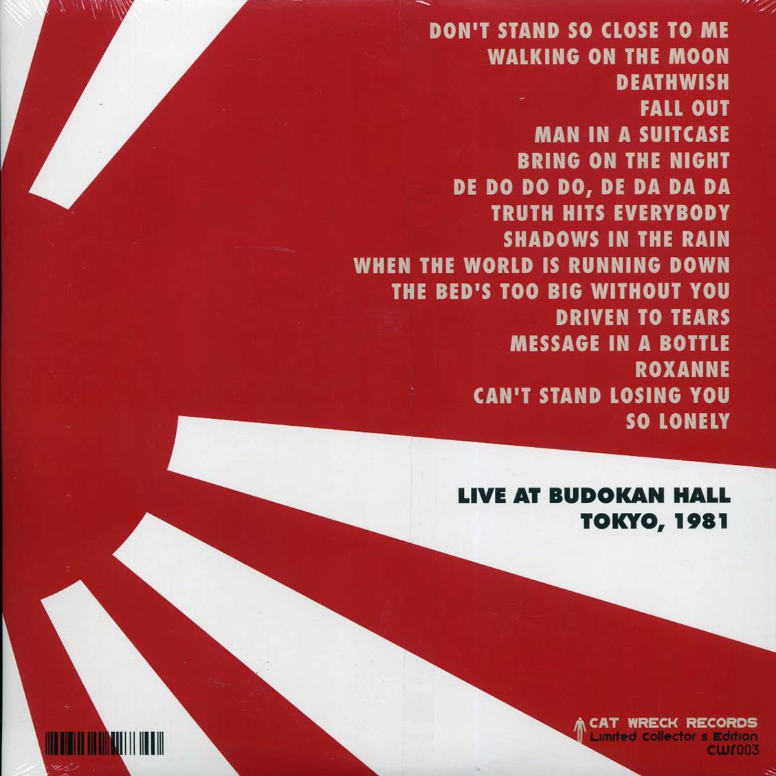 The Police - Budokan Hall, Tokyo, 1981 (2xLP) - Vinyl LP, LP