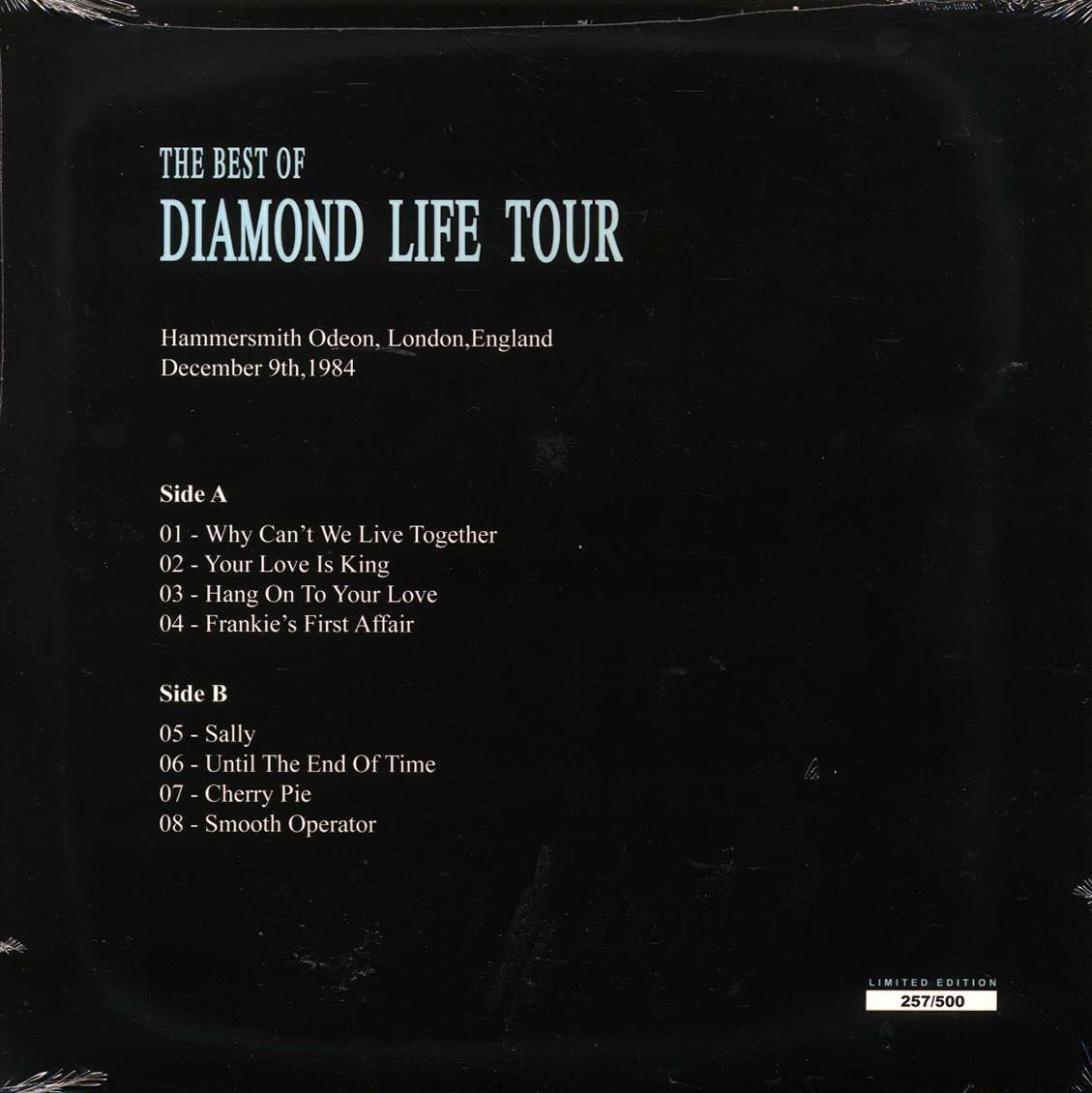 Sade - Live In London: The Best Of Diamond Life Tour (ltd. 500 copies made) - Vinyl LP, LP