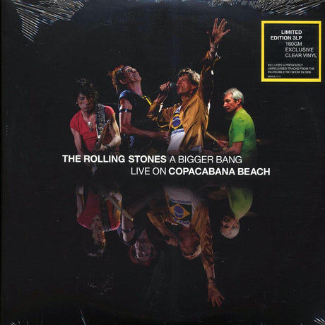 The Rolling Stones - A Bigger Bang: Live On Copacabana Beach (3xLP) (180g) (clear vinyl) - Vinyl LP, LP