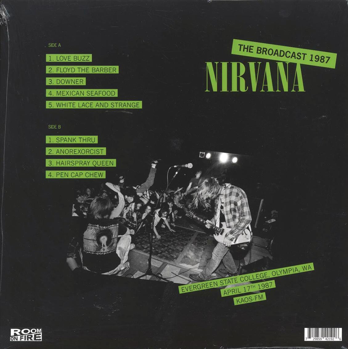 Nirvana - Evergreen State College: The Broadcast 1987, April 17 - Vinyl LP, LP